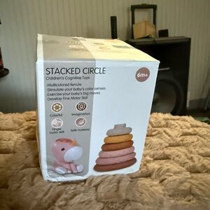 Stacked Circle Children's Cognitive Toy - Multicolored